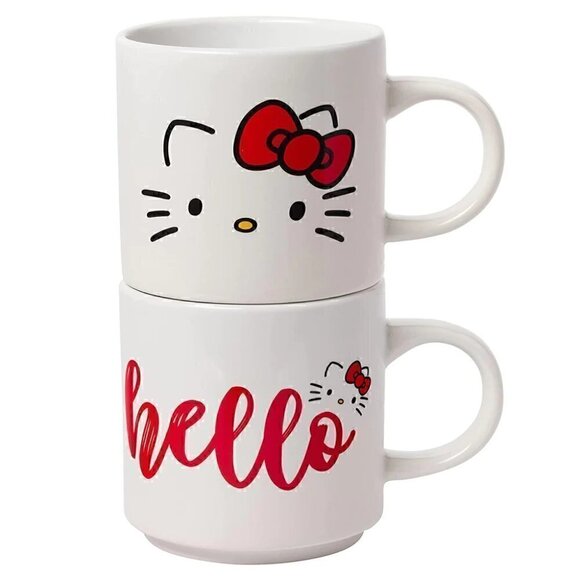 Hello Kitty Ceramic Mug Set of Two FINAL PRICE - Picture 5 of 5